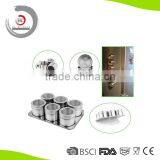Hot Sell Stainless Steel Magnetic Spice Rack Magnetic Spice Jar Magnetic Container Set of 6 Supplier's Choice thumbnail-1