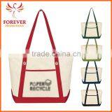 New Design Cheap Cotton 12 OZ. Custom Logo Canvas Shopper Tote Bag thumbnail-1