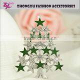 New Custom Promotion Green Tree Brooch thumbnail-1