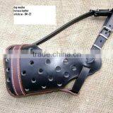 2016 Luxury Handmade Braided Genuine Leather Dog Muzzle thumbnail-3