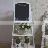 Outdoor Solid Wood Folding Ads Display Blackboard Shelf thumbnail-1