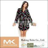 Warm Sexy Women Coral Fleece Bathrobe thumbnail-4