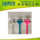 Flat 3 in 1 USB Cable With LED Smile Face