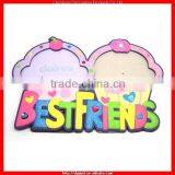 Cake Shape 3D Soft PVC Photo Frame for Best Friends (MYD-PF1548)