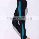Custom Plain 88% Nylon 12% Spandex Two Tone Slim Ladies Yoga Apparel thumbnail-3