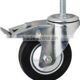 Black Rubber Caster thumbnail-1