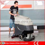 Double brush automatic floor scrubber dryer floor cleaning machine
