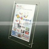 Free standing acrylic advertising display board with screws