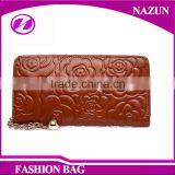 Rose Pattern Brown Designer Lady Wallet Fashion Leather Wallet Women thumbnail-2