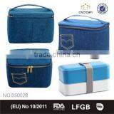 Kids Cute Bag Canvas 1.5L Cool Bag With Matched Bento thumbnail-1