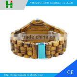 Eco-friendly Zebra Wood Watch With Customer 's Design Logo thumbnail-3