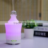 Polystone Ultrasonic Humidifier,Scent Oil Diffuser suitable for All Essential Oils 7-color-changing LED light