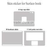 Hot Sale Full Coverage Laptop Skin Sticker Brushed Aluminium for Microsoft Surface Book 13.5 Inch thumbnail-2