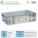 EU4311 400x300x120mm Plastic Container Auto Parts Crate Plastic Box