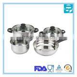 7pcs Stainless Steel Casserole Pot With Bakelite Handle