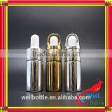 Gold Glass Dropper Bottle Samples Vial With Metal Dropper for Essential Oil Packaging Empty Bottles 061R thumbnail-6