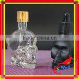 Glass Skull Bottle With Child Proof Dropper thumbnail-6