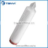 Factory price pp/ptfe/pes pleated filter cartridge