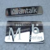 Etched stainless steel nameplate
