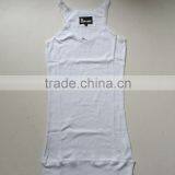 Womens Plain 2X2 Rib Tank Top