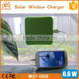 1800mah factory cheap price portable solar window charger/solar charger window/solar power bank