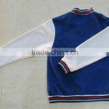Wholesale Custom Made Plain Blank Unisex Baseball Jacket thumbnail-2