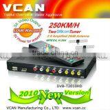 DVB-T2010HD Car DVB-T Digital TV Receiver Dual Tuner MPEG4 H.264 PVR High Speed thumbnail-1