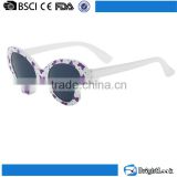 2016 Special shape plastic frame fashion girls sunglasses