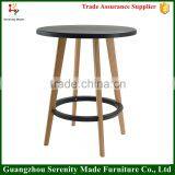 2015 Best Selling Bar Furniture Wood Legs High Bar Table