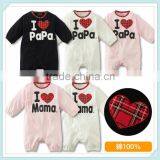 Love PaPa MaMa Baby Clothes High Quality Warm Baby Romper New Design Baby Jumpsuit Unisex Newborn Baby Clothes