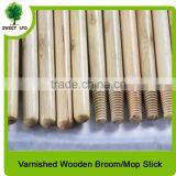 Whosesale Varnished Wooden Broom Handle With Cheap Price and High Quality thumbnail-1