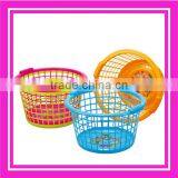 19.5L Plastic Household Round Laundry Basket thumbnail-1