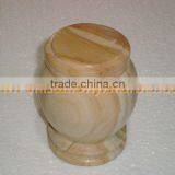 NATURAL STONE TEAKWOOD MARBLE URNS thumbnail-2
