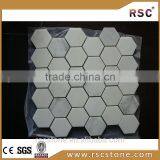 Cheap White Marble Mosaic 24*24 Tile for Sale thumbnail-1