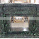 Green Marble Stone Fireplace Mantel thumbnail-1