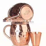 Copper MOSCOW MULE MUGS With Straw & Shot Glass Indian MANUFACTURER thumbnail-4
