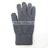 Wholesale Factory 100% Winter Long Warm Wool Felt Knitted Gloves thumbnail-2