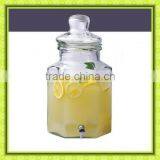 3 Liter Glass Beverage Dispenser With Plastic Tap thumbnail-2