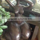 Casting Bronze Abstract Statue Lady Statue Sculpture for Home Deocration thumbnail-1