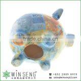 Cheap Ceramic Cute Animal Shaped Piggy Bank Money Saving Pot Box for Promotion Gifts thumbnail-4