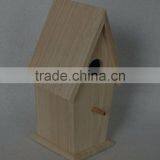 House Shape Unfinished Wooden Bird House,bird Cage,bird Feeder thumbnail-2