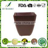 Welcome Environmental Diswasher Safe Bamboo Fiber Plant Flower Pot thumbnail-5