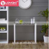 MDF Wood Side Table White High Gloss Console Hall Table thumbnail-1