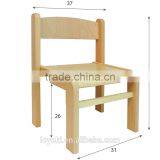 Children's Furniture Solid Beech Wood Kids Table and Chair Set of 3 Natural Varnish Used Kids Table and Chairs thumbnail-6