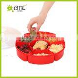 Emc Food Storage Boxes, Food Storage Box With Dividers, Round Shape Plastic Food Storage Box thumbnail-3
