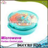 NBRSC New Design Microwave Plastic Food Storage Tray Containers 3 Compartment Divided Plates With Vented Lid thumbnail-4