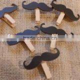 2017 Wooden Moustache Pegs Party Decorations Made in China