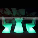 Illuminated Diamond Shape Table and Chair thumbnail-2