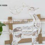 Plastic Clear Acrylic LED Light Christmas Reindeer Metal Stocking Holders thumbnail-2
