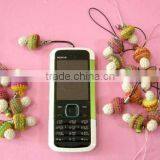 Natural Organic Hemp, Cotton Crochet Handmade Doll Keyring Cellphone Holder Charm thumbnail-1